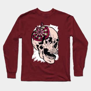 Skull Dartboard Long Sleeve T-Shirt